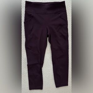 Lululemon Time to Sweat Crop in Plum Shadow size 8